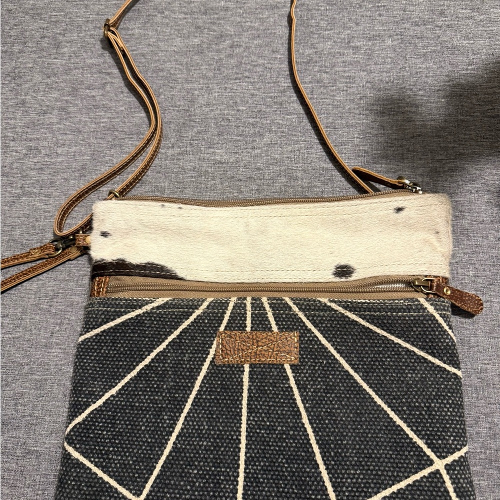 Myra Bag Black and Brown Crossbody
